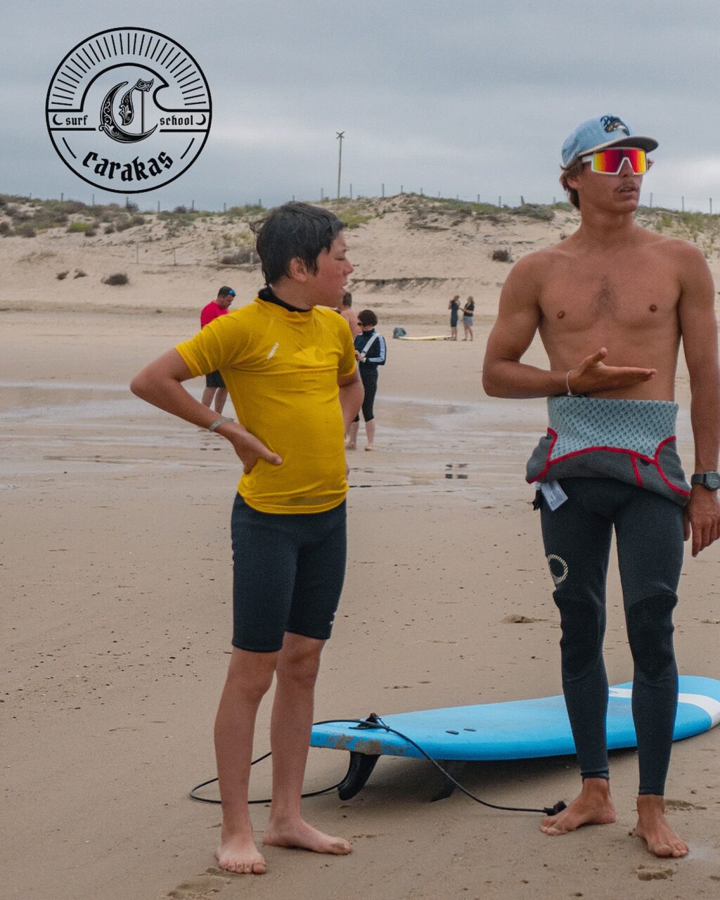 Instagram post from carakassurfschool_montalivet. This post is in position 0.